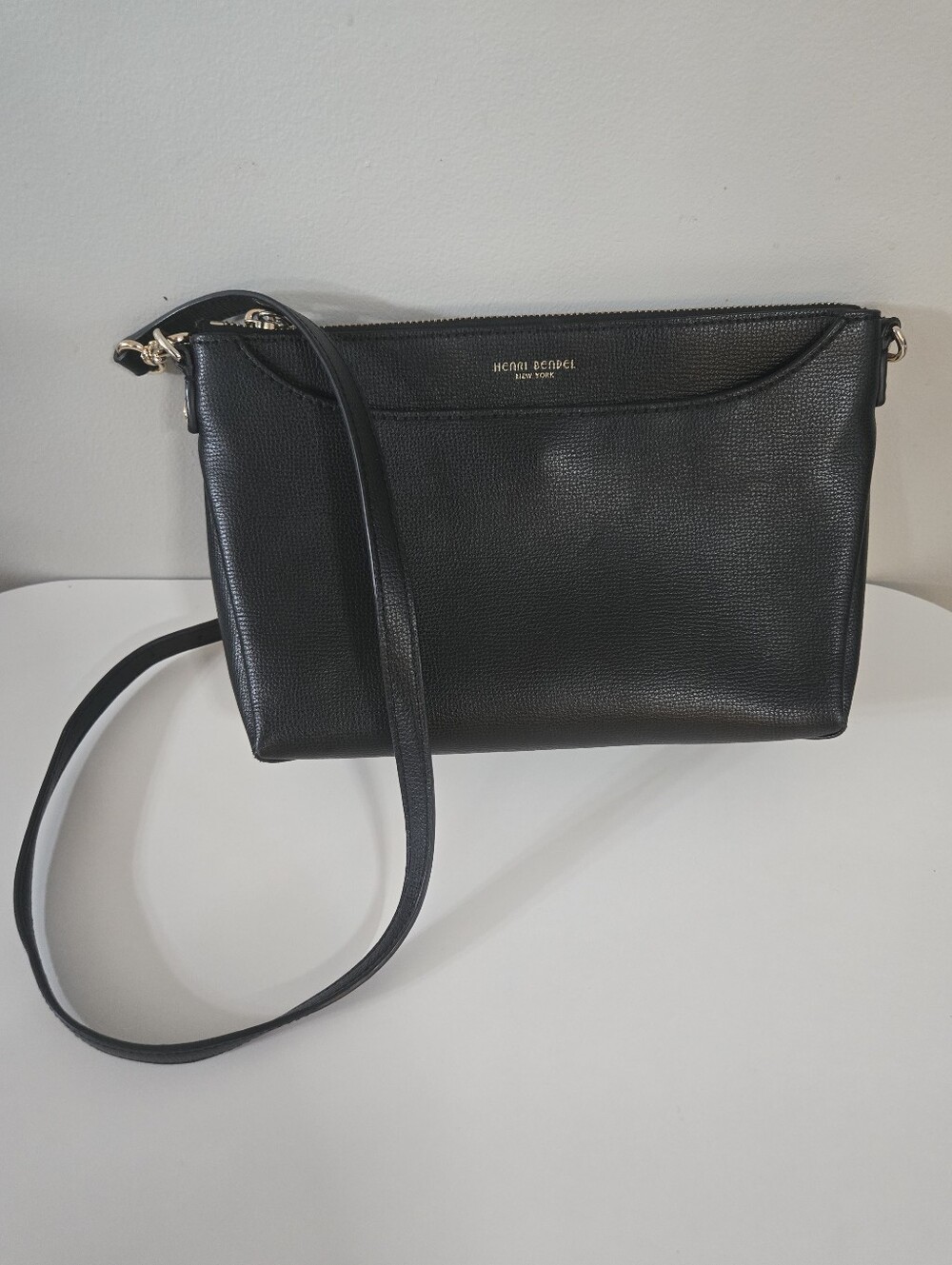 Henri Bendel Black Leather Crossbody Bag